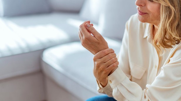 Active person enjoying outdoor walk